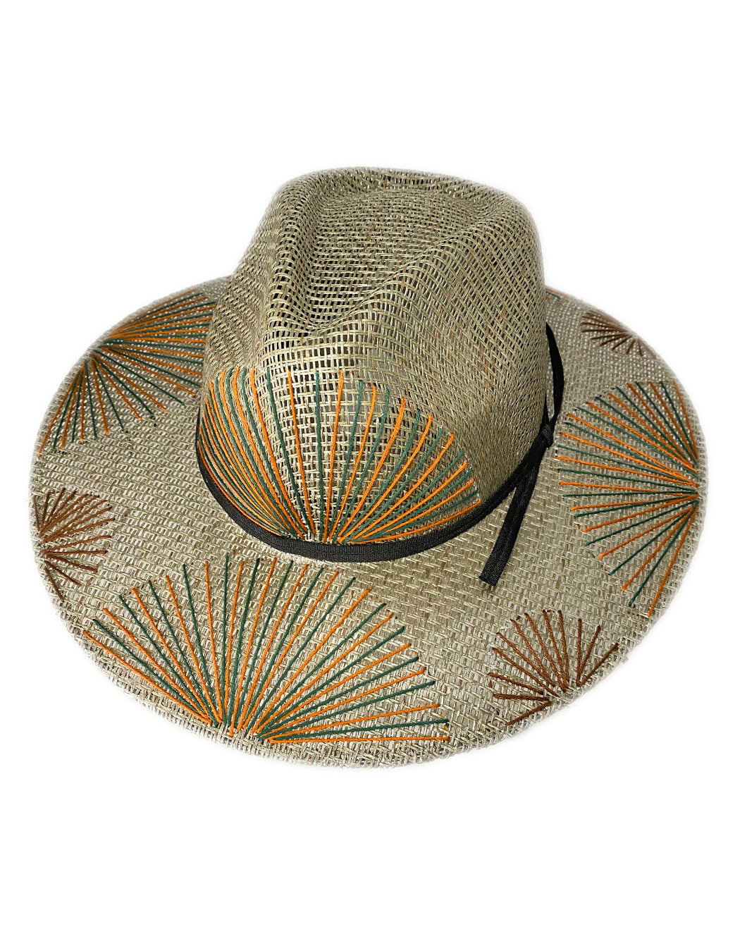 Neutral Green Fan Hat