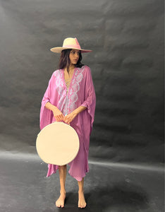 YingYang Pink & Natural Hat