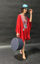 Load image into Gallery viewer, Valise a Chapeau- Navy Blue Hat Case

