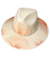 Load image into Gallery viewer, Metallic Salmon/Gold Fan Hat
