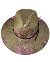 Load image into Gallery viewer, Neutral Green Purple Fan Hat
