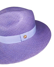 Load image into Gallery viewer, Del Mar Lavander Straw Hat
