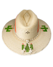 Load image into Gallery viewer, La Paz Hand Embroidered Palm Hat
