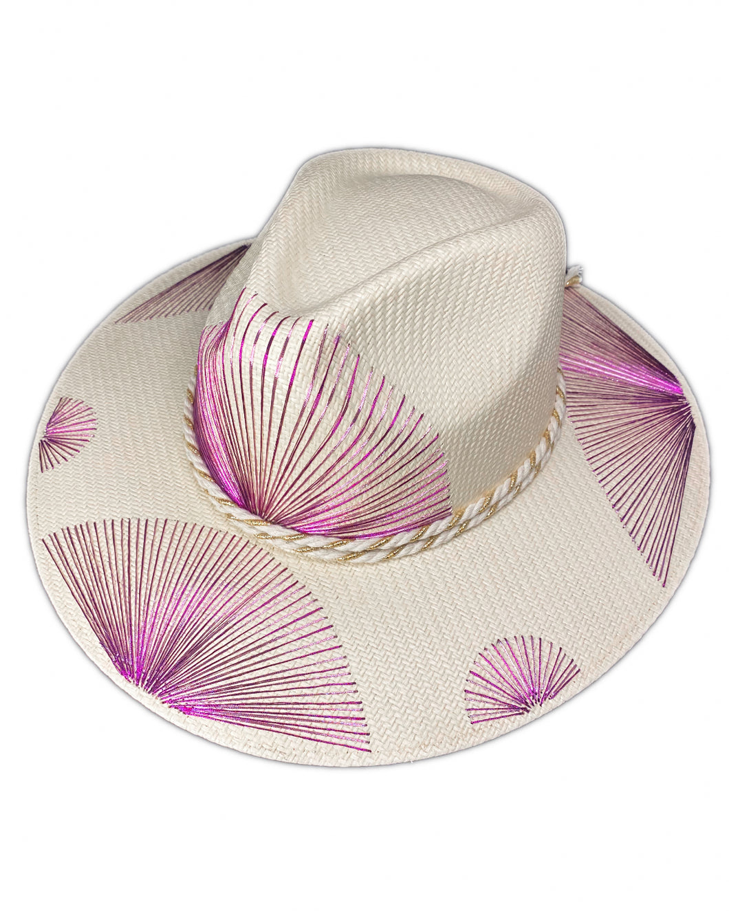 Metallic Purple/Pink Fan Hat