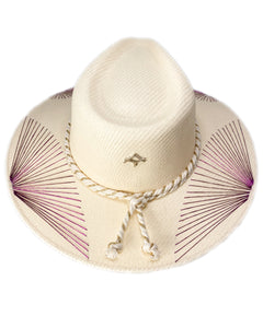 Metallic Purple Fan Hat