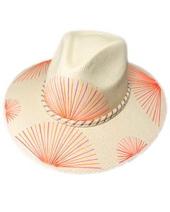 Metallic Fiusha/Orange Fan Hat